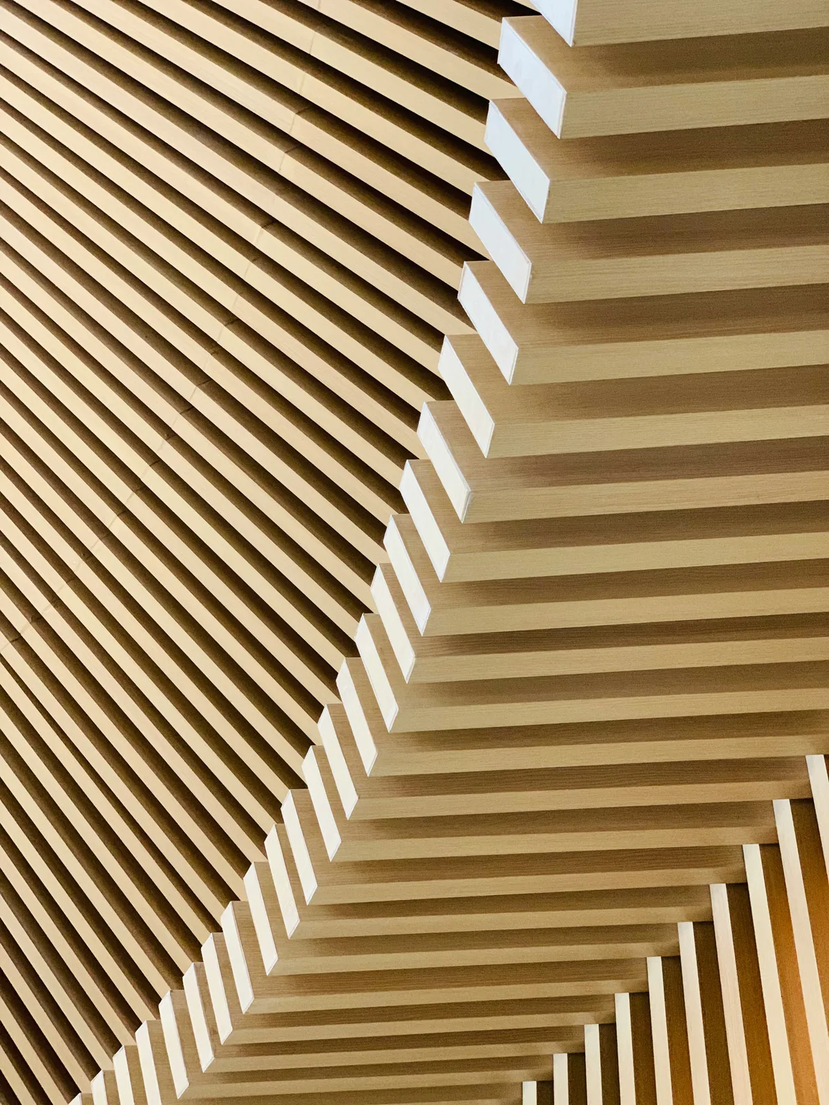 Detail of Resysta wood-alternative slats