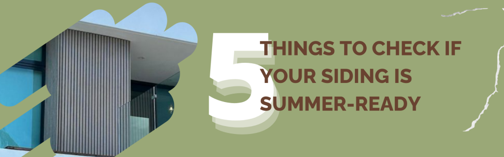 As spring transitions into summer, it's the perfect time to take a closer look at your home's exterior, especially your siding.