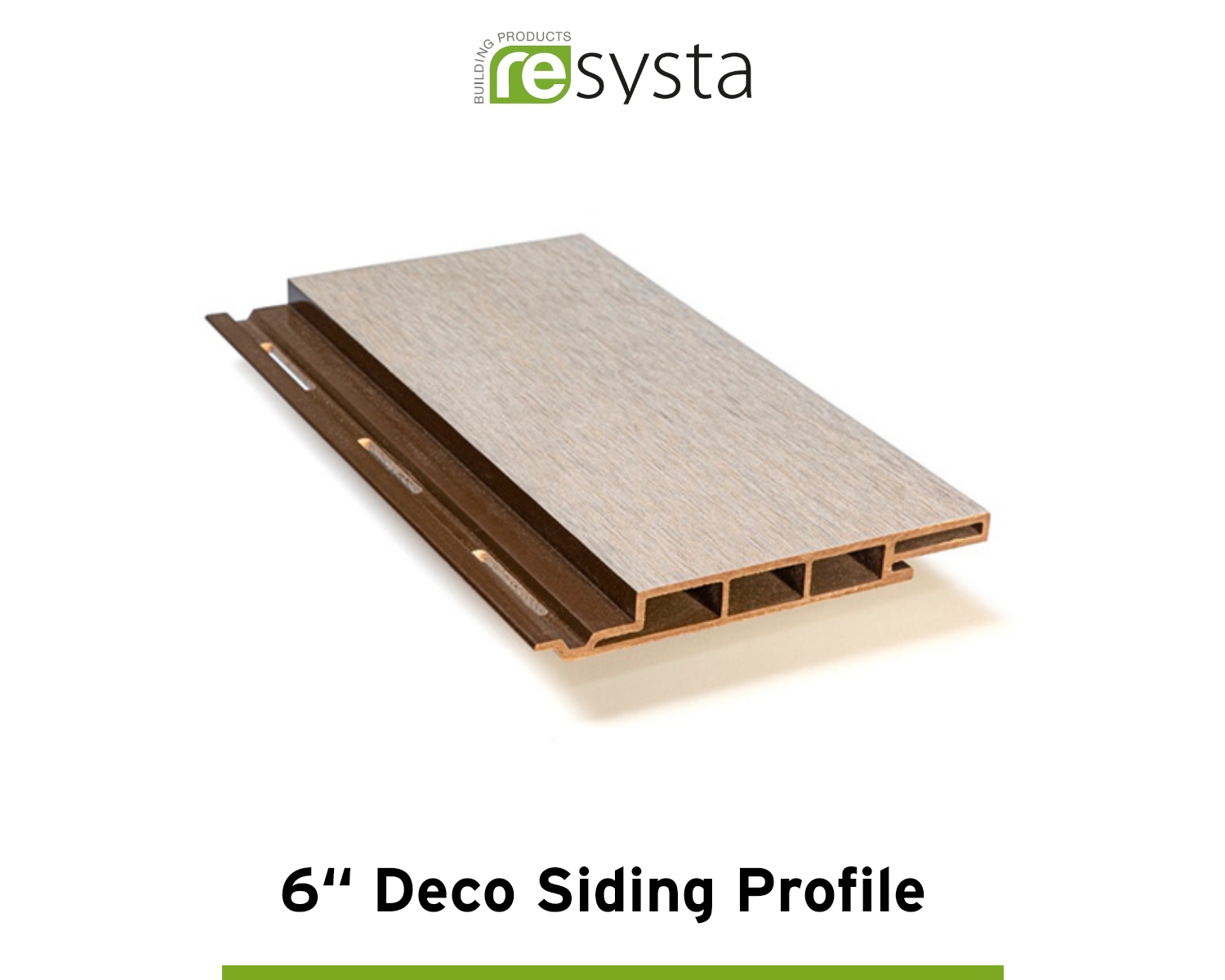 Best-Rated and High Quality 6" Siding Deco - Deck Board/Profile by Resysta 
