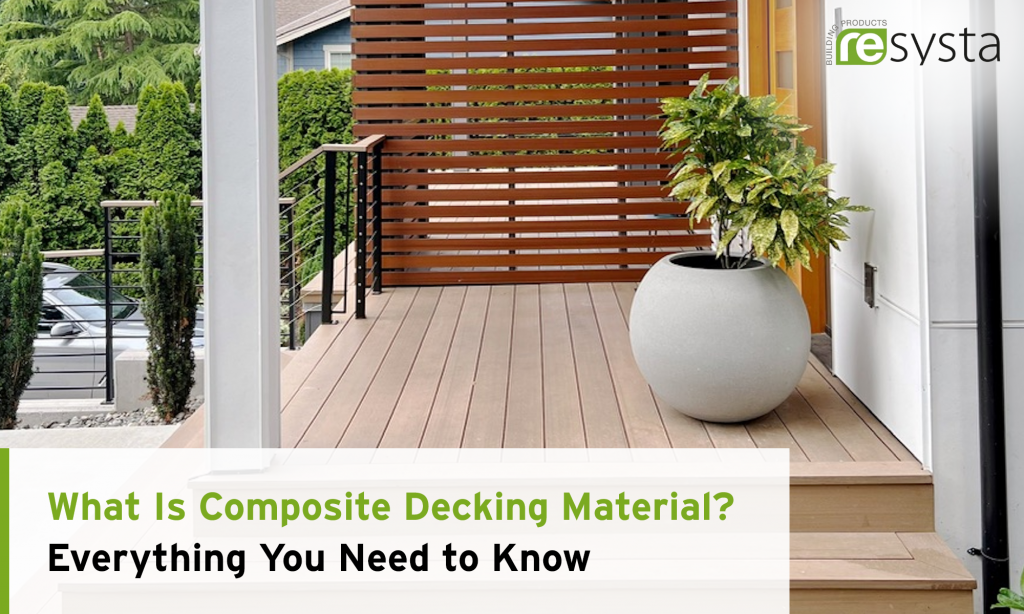 Composite decking blends recycled or bio‑based materials for long‑lasting, low‑maintenance, and eco‑friendly outdoor surfaces. Explore its definitions, types, benefits, and commercial value, and see why Resysta’s rice husk‑based decking could elevate your next project.